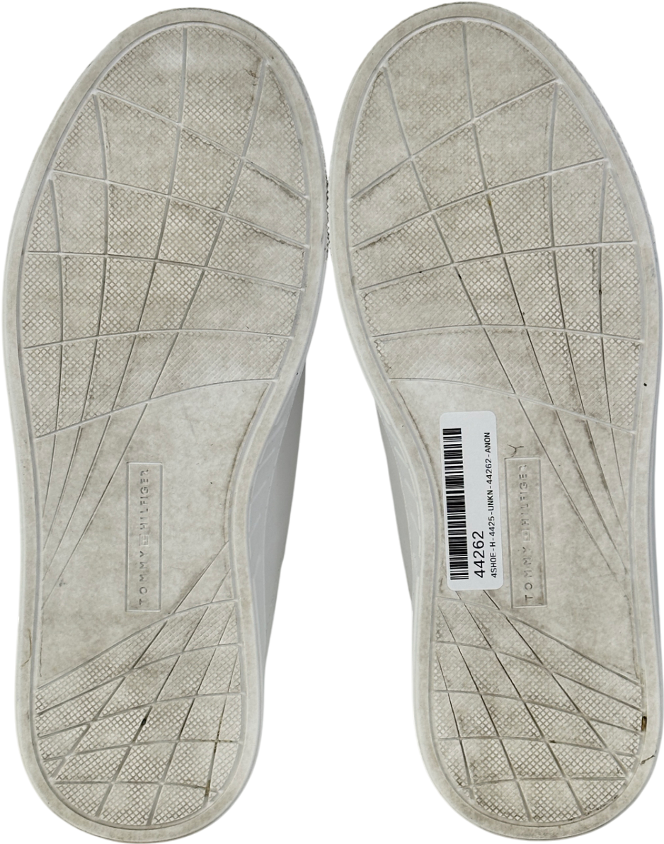 Tommy Hilfiger White Leather Colour-pop Trainers UK 3.5 EU 36.5 👠