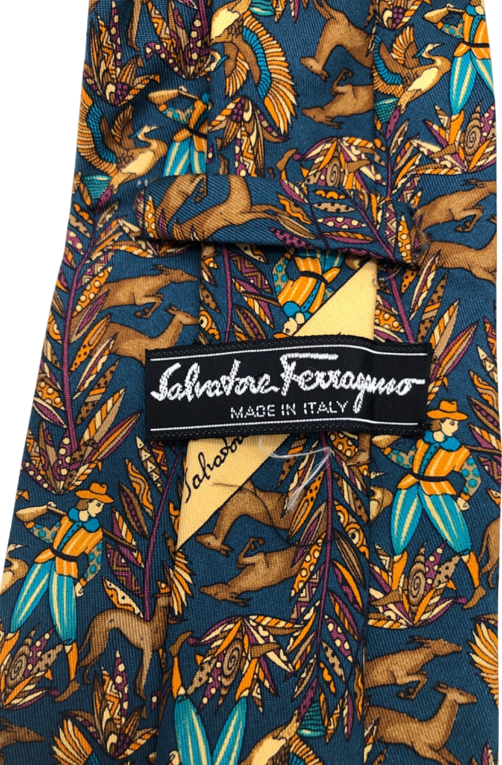 Salvatore Ferragamo Multicolour Patterned Silk Tie