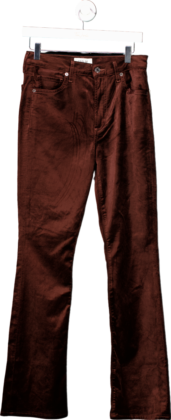 AGOLDE Chocolate Milk Nico Boot High Rise Boot Jeans UK W26