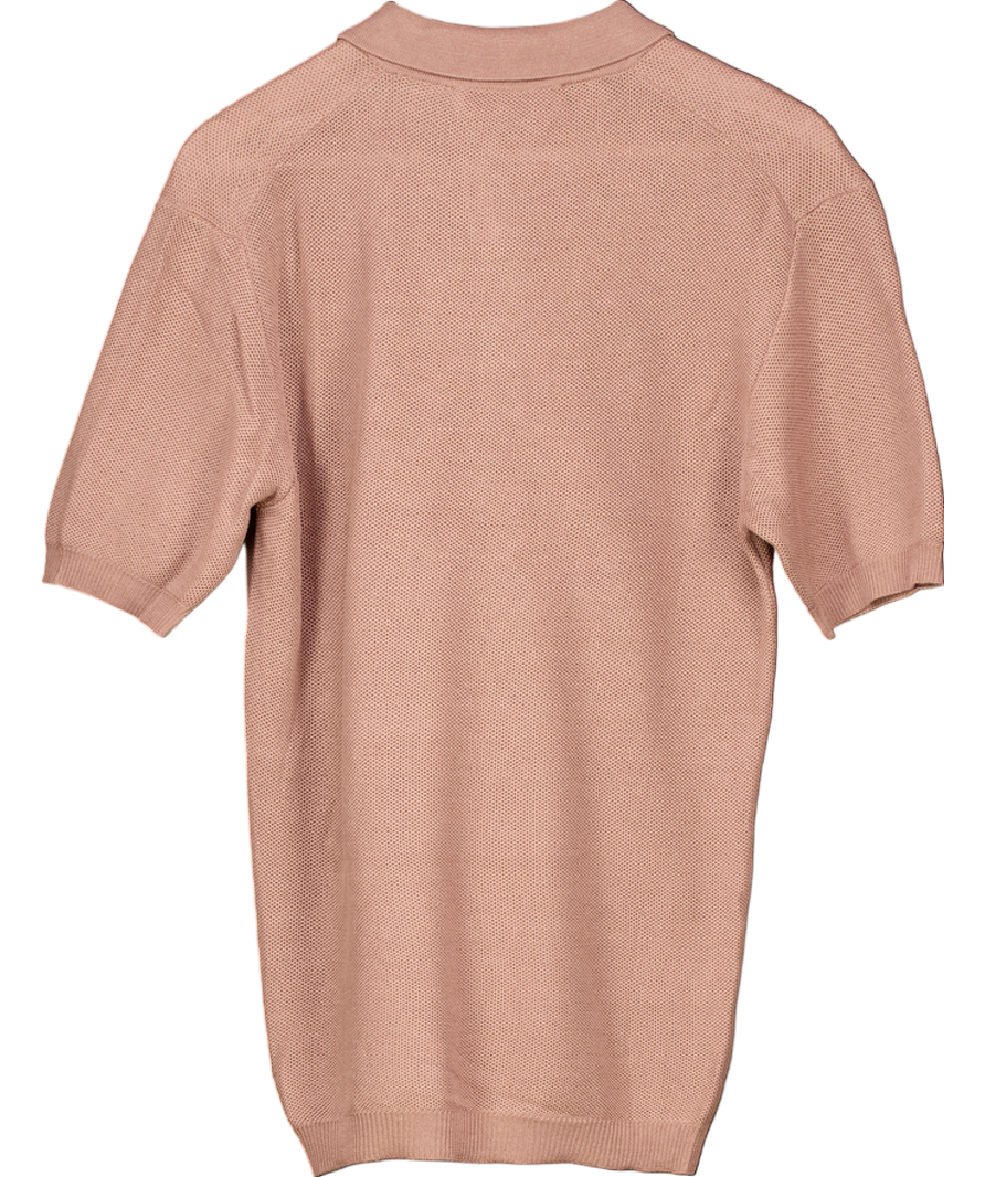 Orlebar Brown Brown Maranon Cotton Knit Polo Shirt UK M