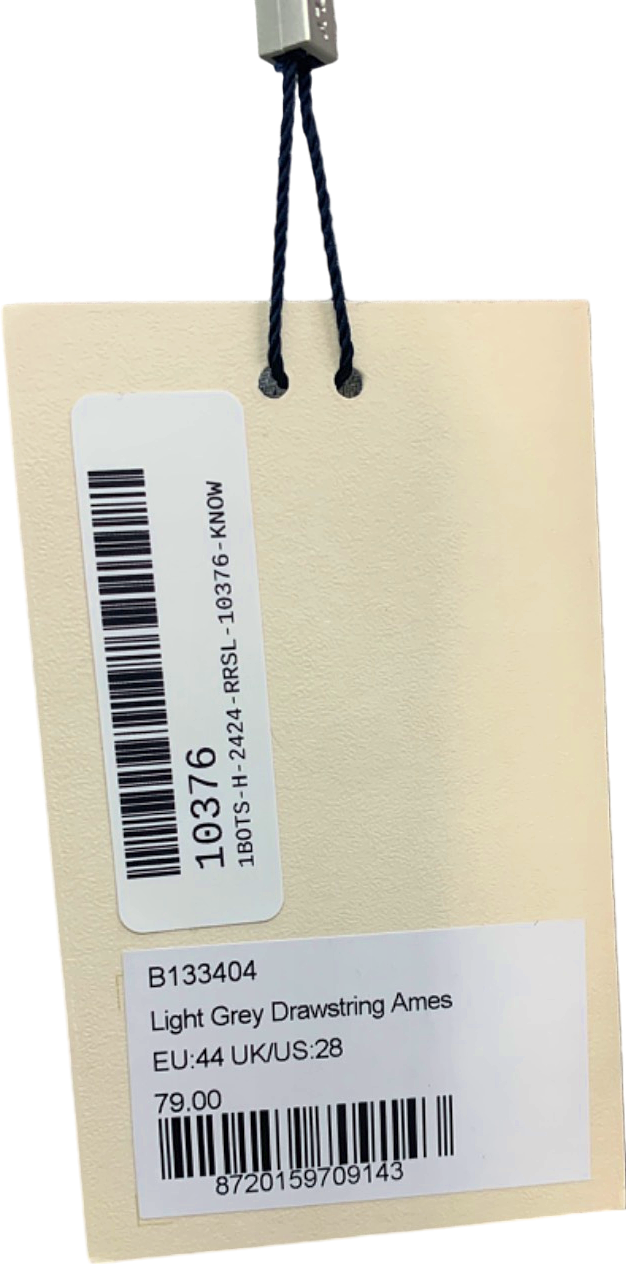 Suitsupply Light Grey Ames Pleat 100% Linen Shorts EU 44 UK W28