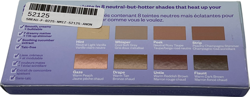 Kosas Undressed Eyeshadow Palette 8x1.1