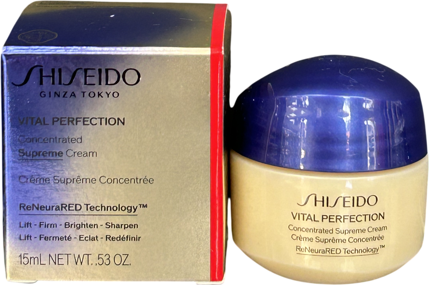 Shiseido Day And Night Creams Vital Perfection Concentrated Supreme Cream Travel Size 15ml