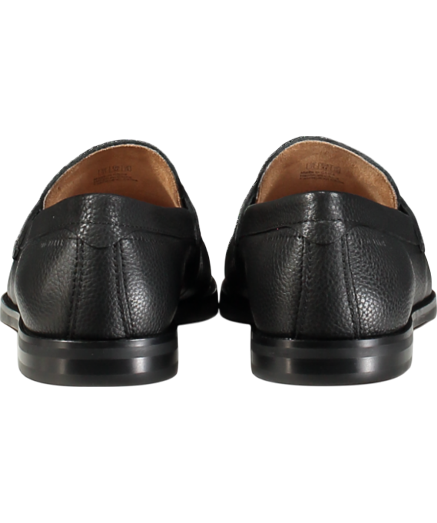 Ted Baker Black Parliament Grained Penny Loafers UK 10 EU 44 👞