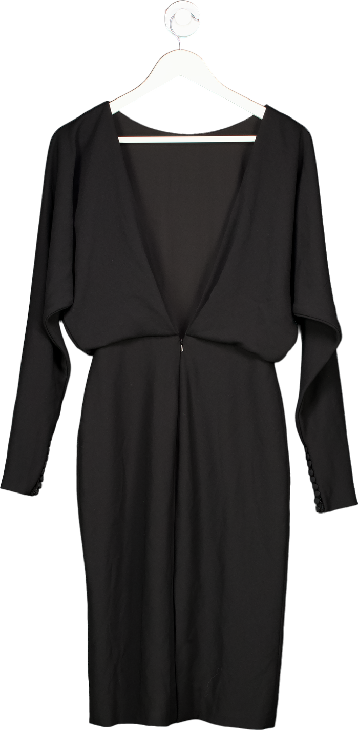 Black Crepe Dress UK 10