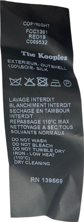 The Kooples Red And Black Checkered Shirt UK XXS