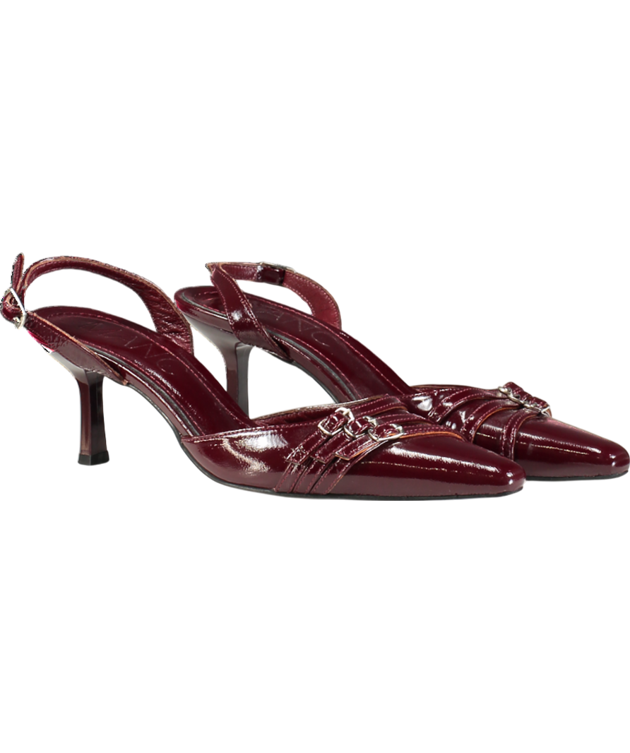 manc Red Skyler-merlot pointed heels UK 6 EU 39