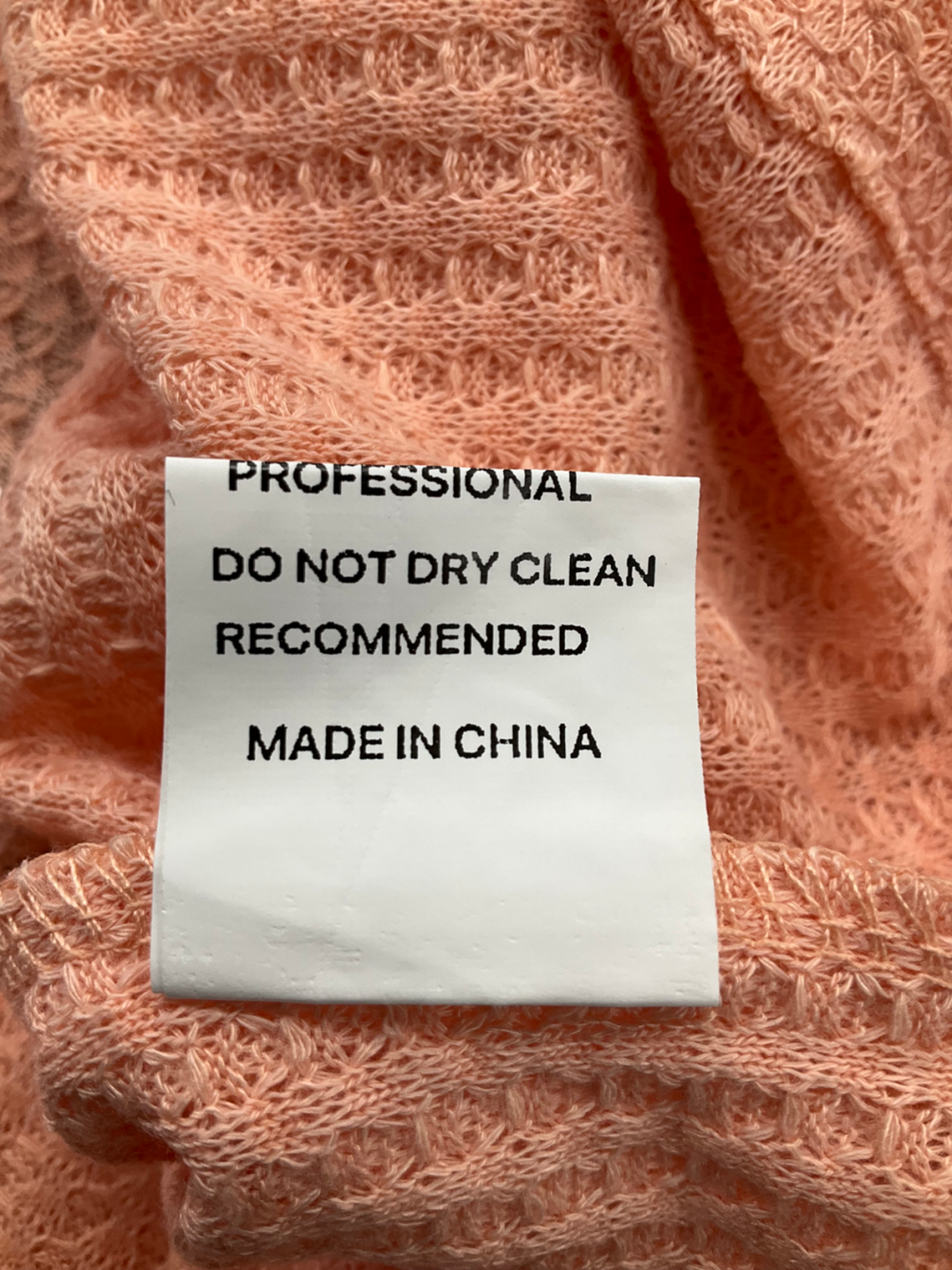 Orange Textured Loose Tee UK L