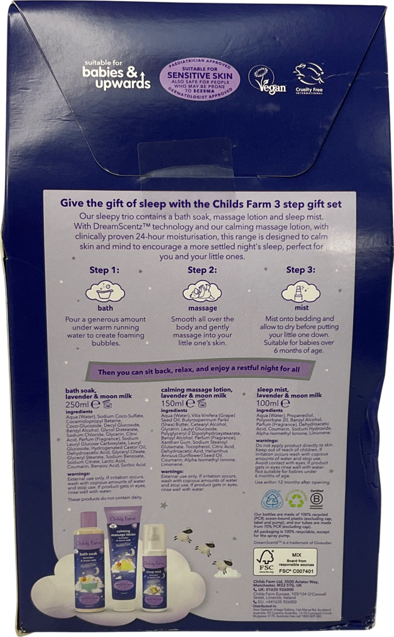 childs farm Multicoloured Sleep Gift Slumber Time One Size