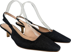 Talbots Blue Tabitha Denim Slingback Court Shoes UK 7.5 EU 40.5