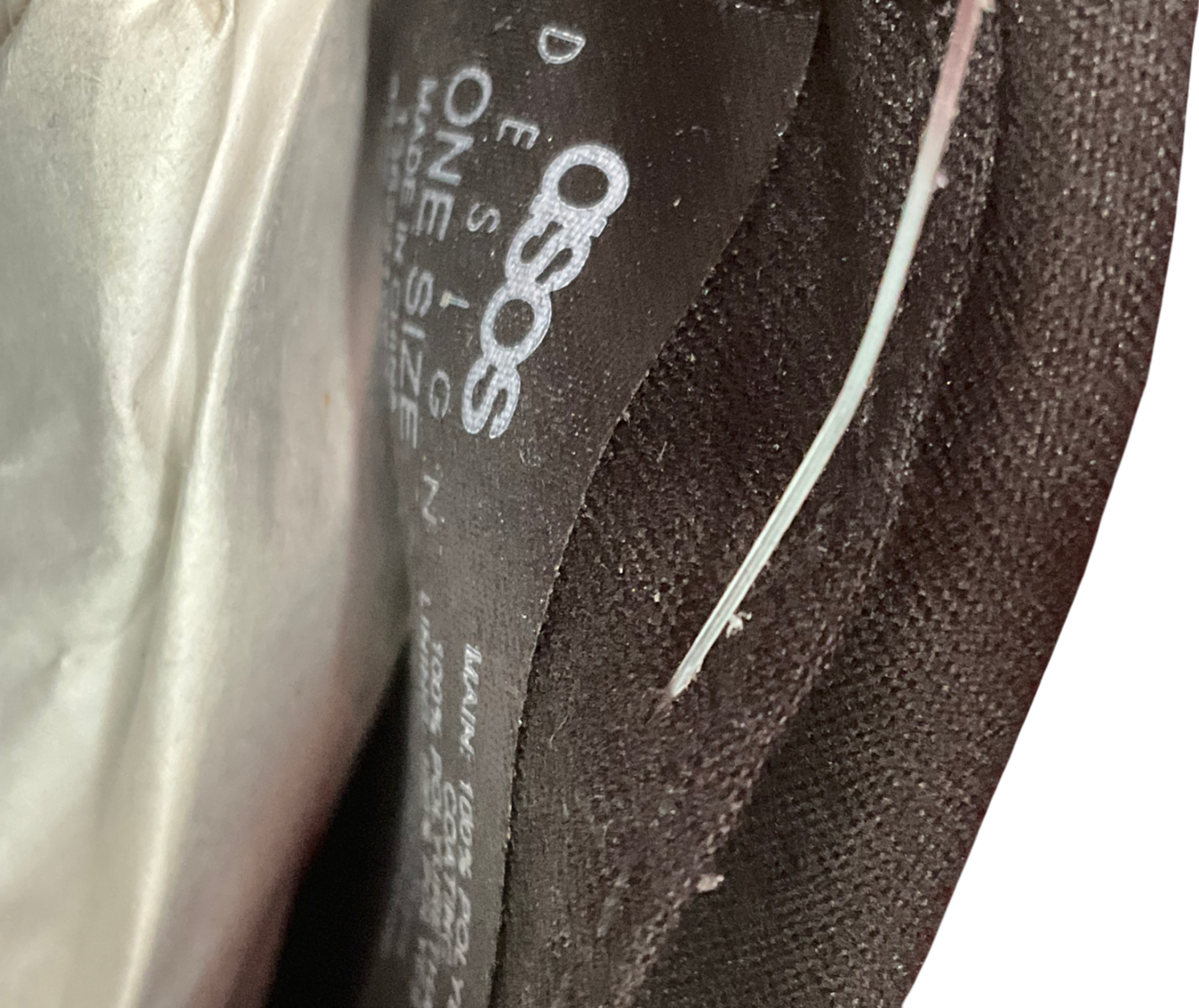 ASOS Red Hammered Top Handle Grab Bag In Burgundy One Size