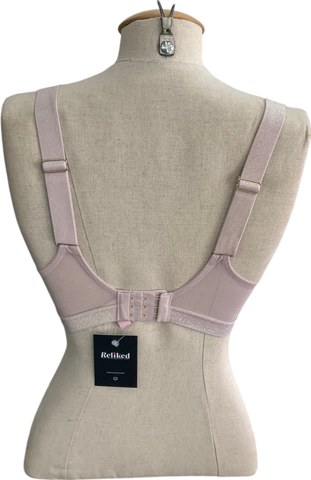 boux avenue Pink Sheer Lace Bra UK 32D