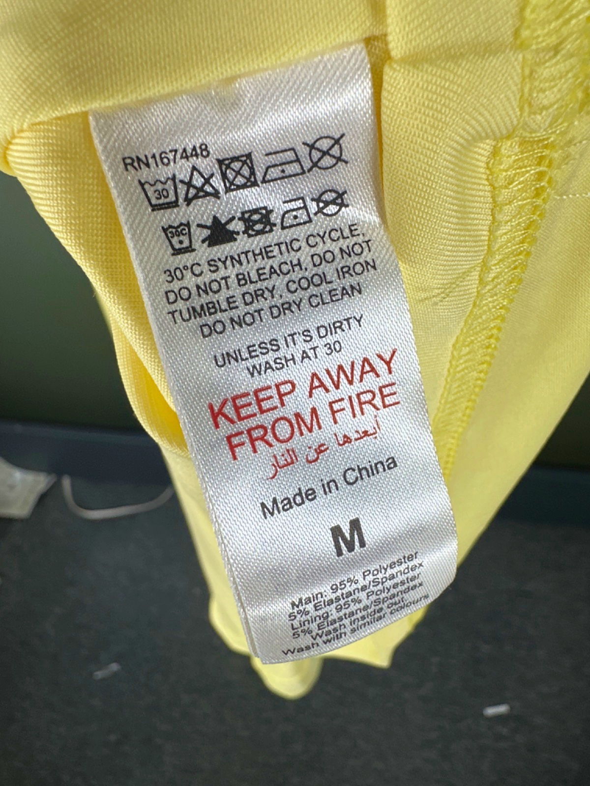 Karen Millen Yellow Cross-Back Midi Dress UK M