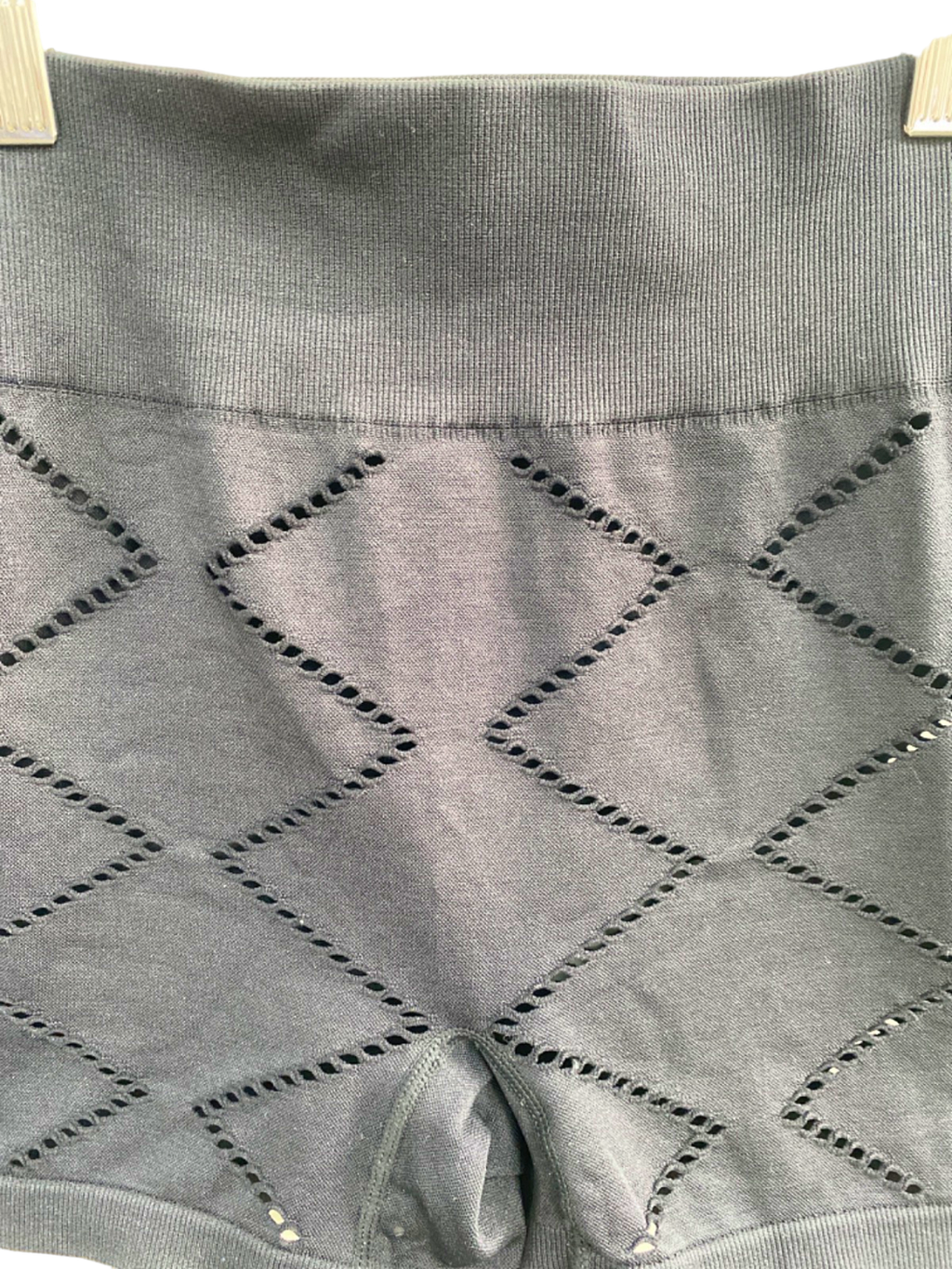 NovaSport Black High-Waist Knit Shorts XS UK 8