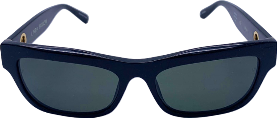 Linda Farrow Black Moe Sunglasses