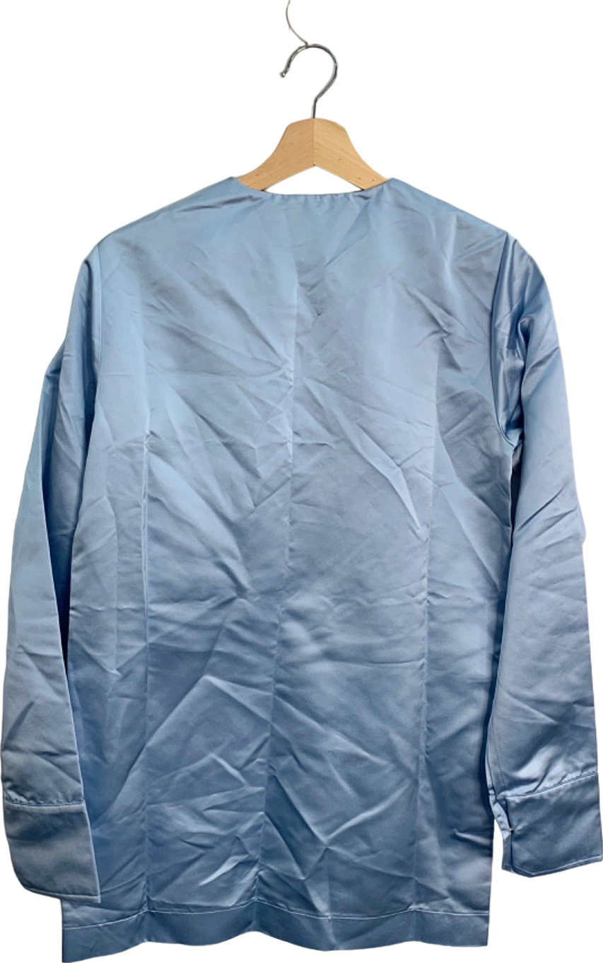 SA SU PHI Light Blue Valentina Silk Dress EU 38 (UK 10)