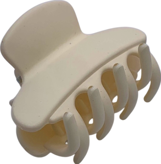 Cream Hair Claw Clip One Size