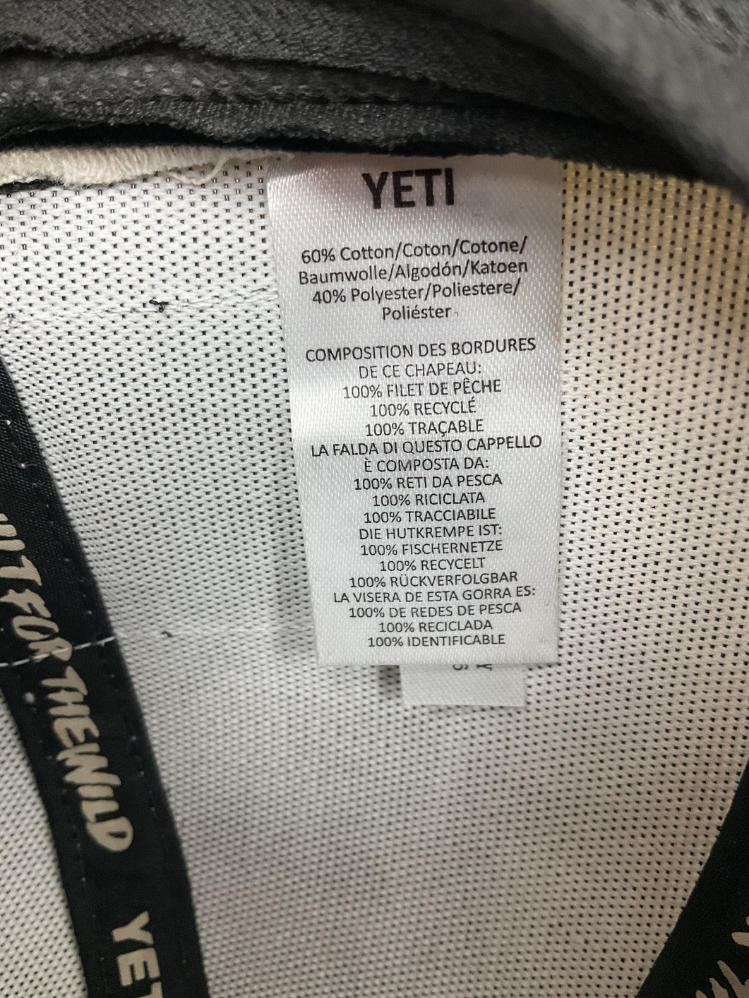 YETI Cream Yeti Bass Badge Mid Pro Trucker Cap One Size