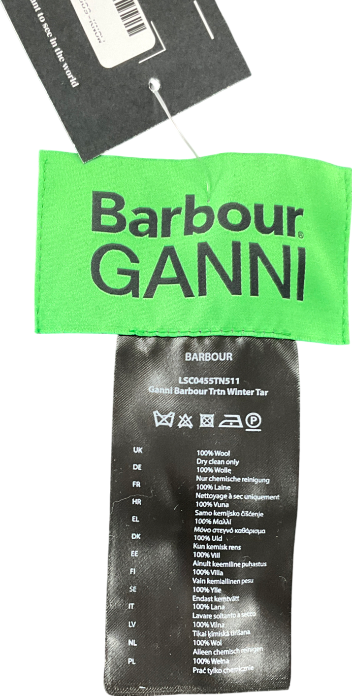 Barbour x Ganni Grey Tartan Scarf