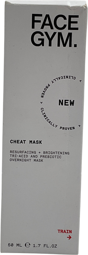 Face gym Mini - Cheat Mask Resurfacing + Brightening Tri-acid And Prebiotic Overnight Mask 50ml