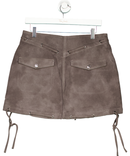 We The Free Grey Sierra Mini Skirt UK 8