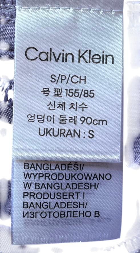 Calvin Klein Purple Splash Of Grape Bikini Bottom UK S