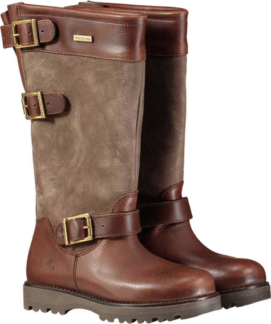 welligogs Extra Fit Brown Ranger Waterproof Boots UK 3 EU 36 👠