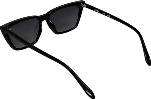 QUAY Black Frame / Smoke Lens Sunglasses One Size
