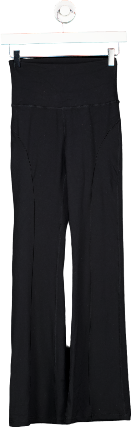 Shein Black FeatherFit  High-Waisted Trousers UK XS