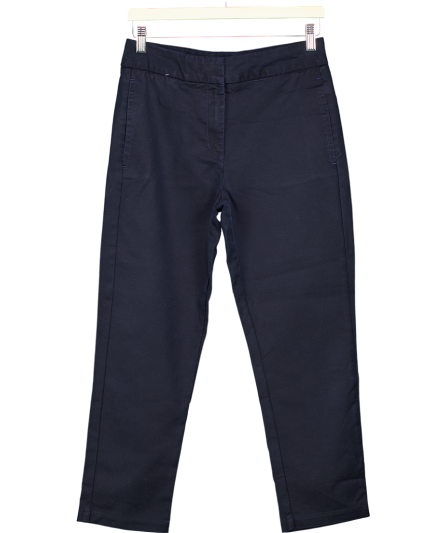 Karen Millen Blue Essential Woven Straight Leg Trousers UK 10