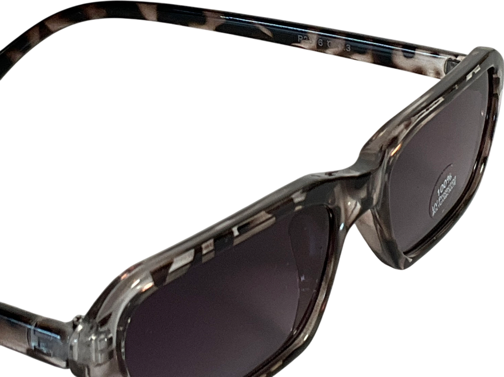 Grey Tortoise Shell Grey/black Sunglasses One Size