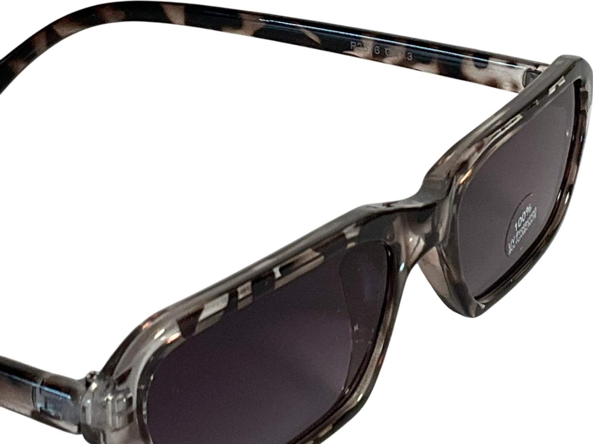 Grey Tortoise Shell Grey/black Sunglasses One Size