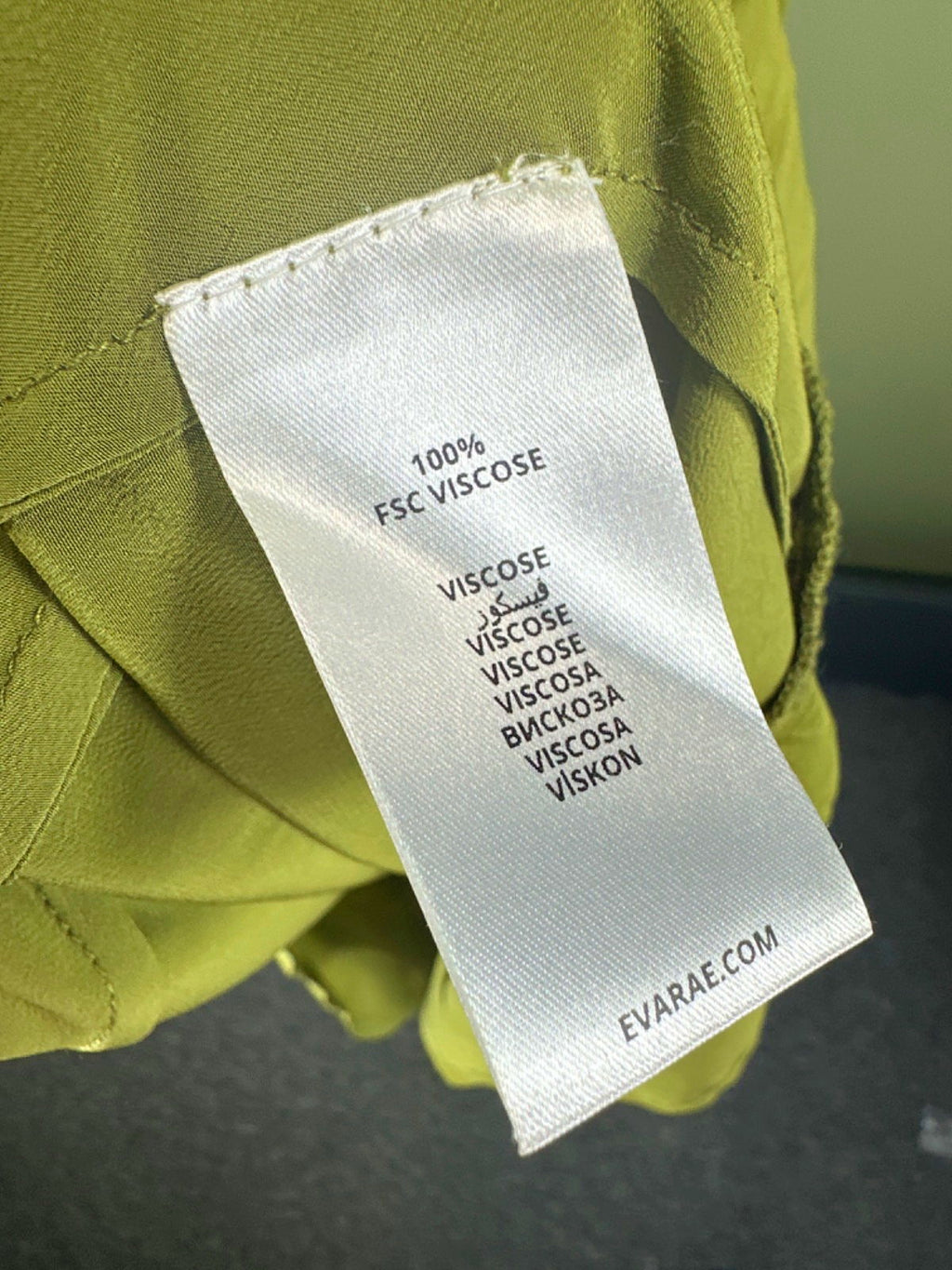 EVARAE Green Crepe de Chine Hestia Maxi Dress UK 8