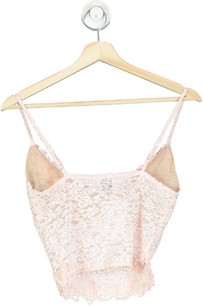 Boys Lie Pink Lace Crop Top M