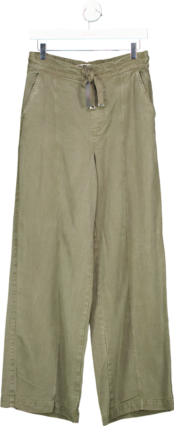 River Island Olive Green Relaxed Fit Trousers UK 10