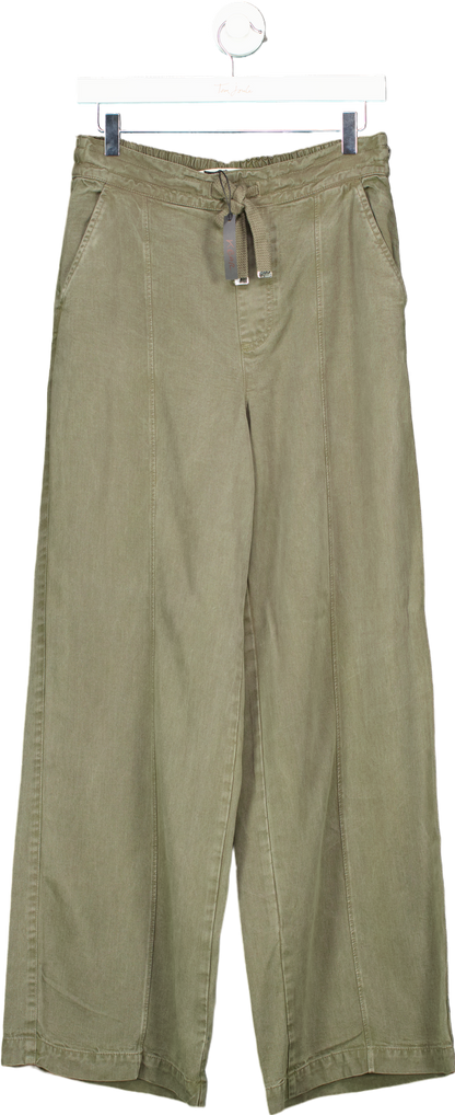 River Island Olive Green Relaxed Fit Trousers UK 10