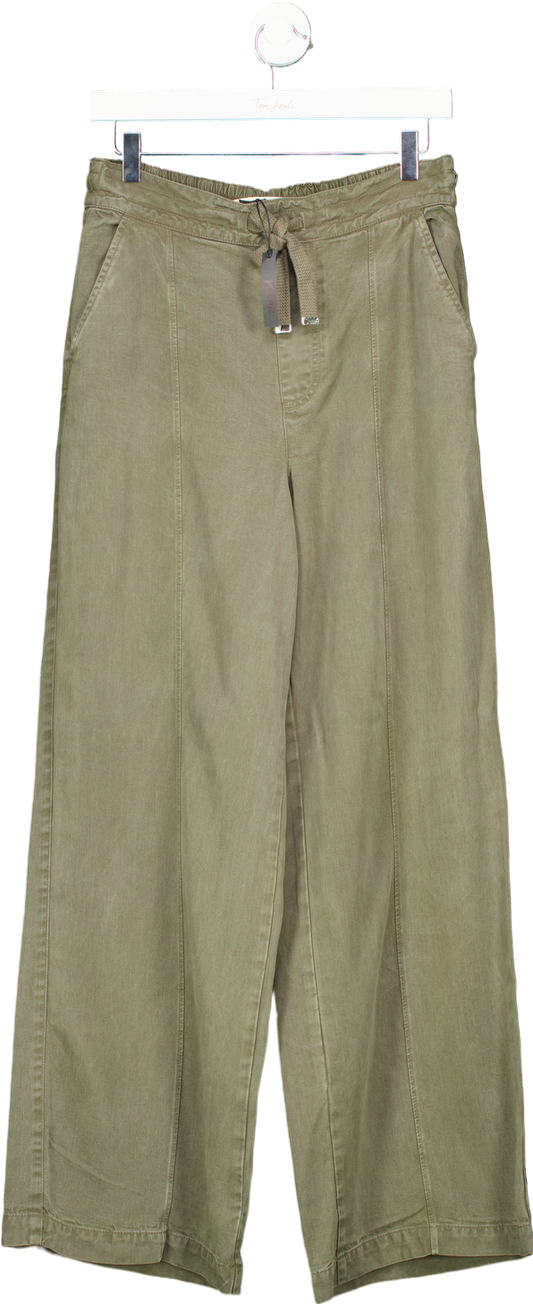 River Island Olive Green Relaxed Fit Trousers UK 10