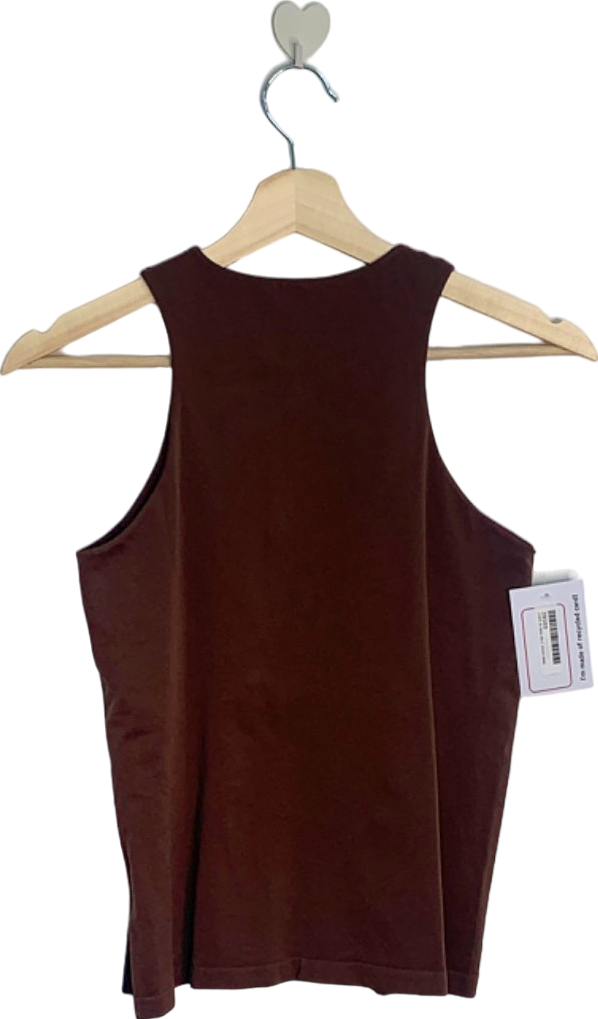 V by Very Brown Tank Top UK Size 16-20