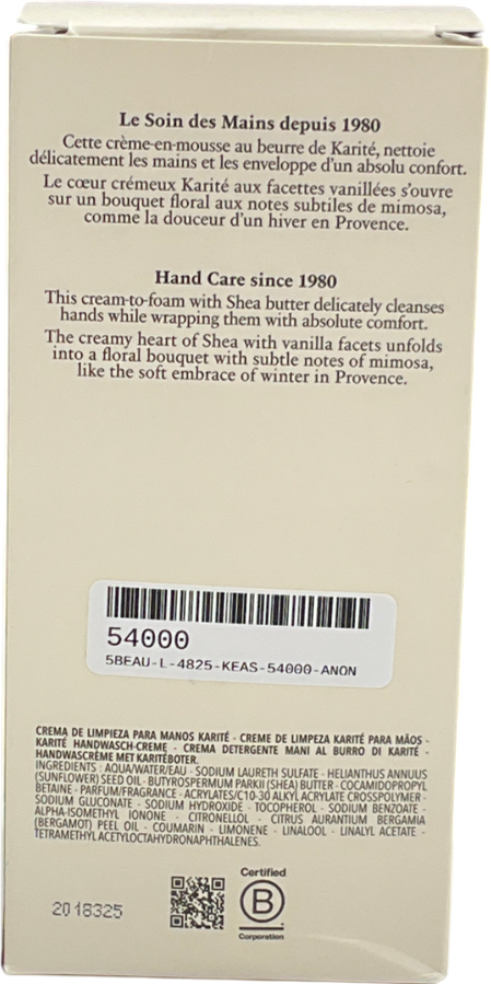 Loccitane La Mousse Shea Cream Hand Wash 350ml