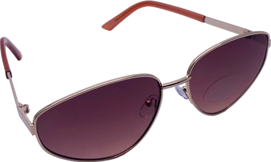 New Look Orange and Gold Cat Eye Sunglasses OS