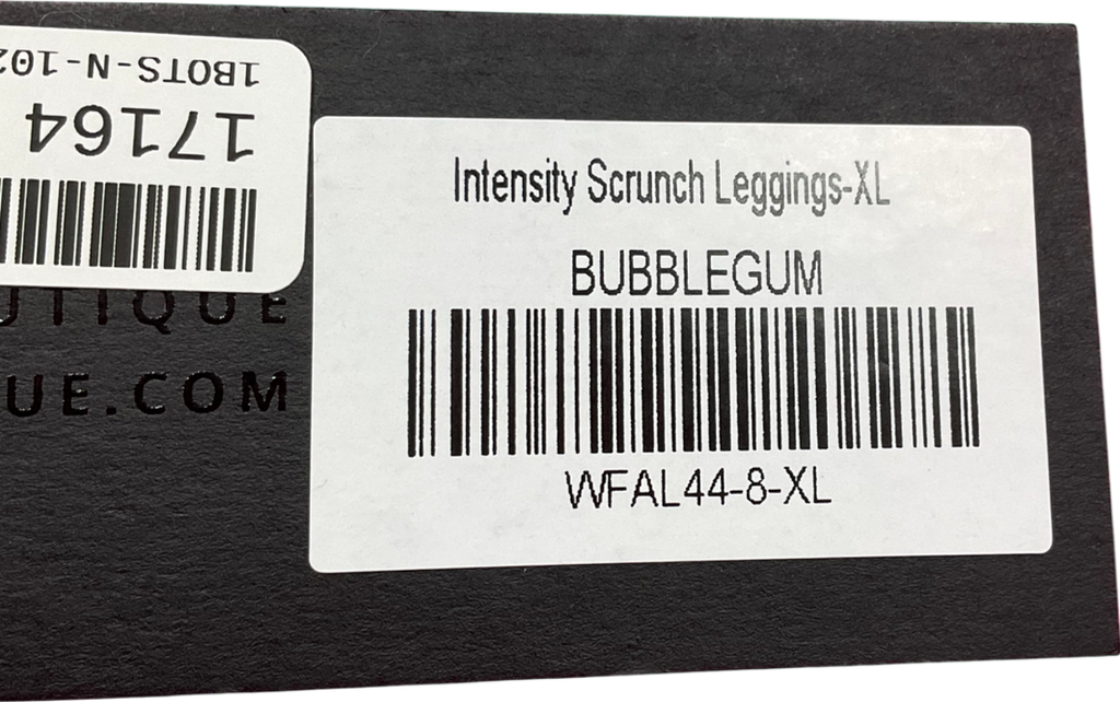 White Fox Pink Intensity Scrunch Leggings Bubblegum UK XL