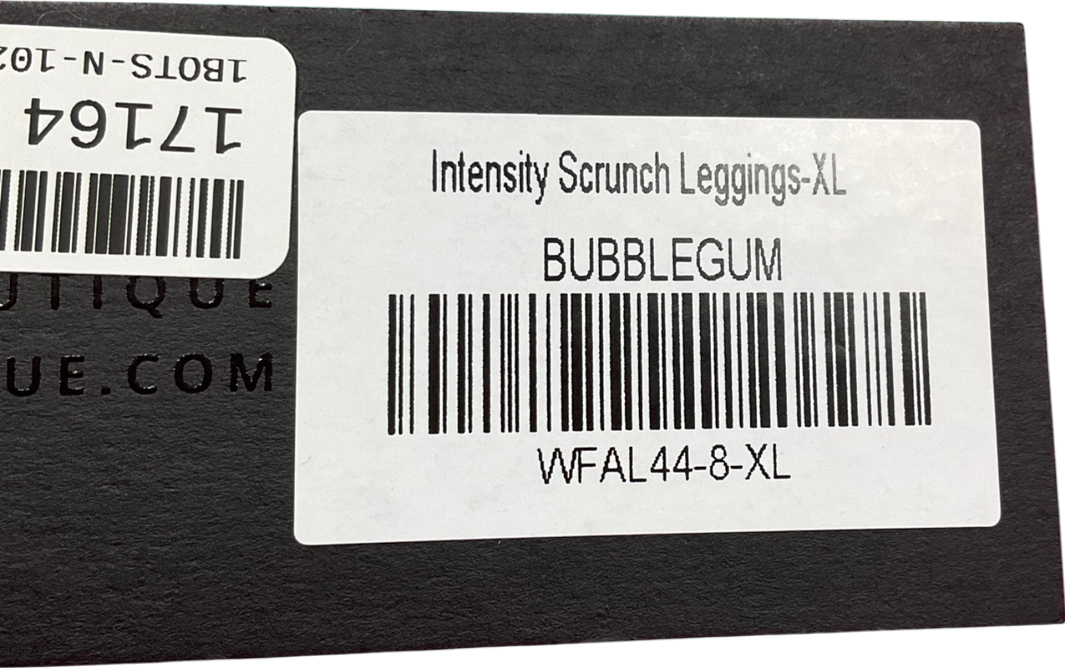 White Fox Pink Intensity Scrunch Leggings Bubblegum UK XL