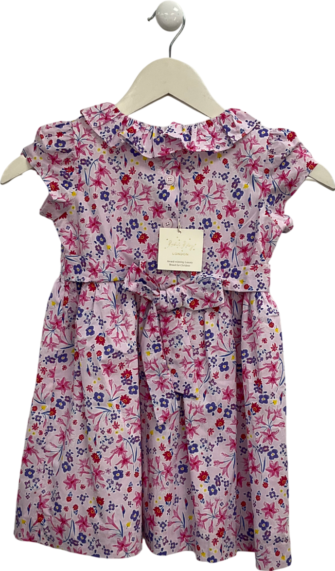 Rachel Riley Pink Floral Print Dress 4 Years