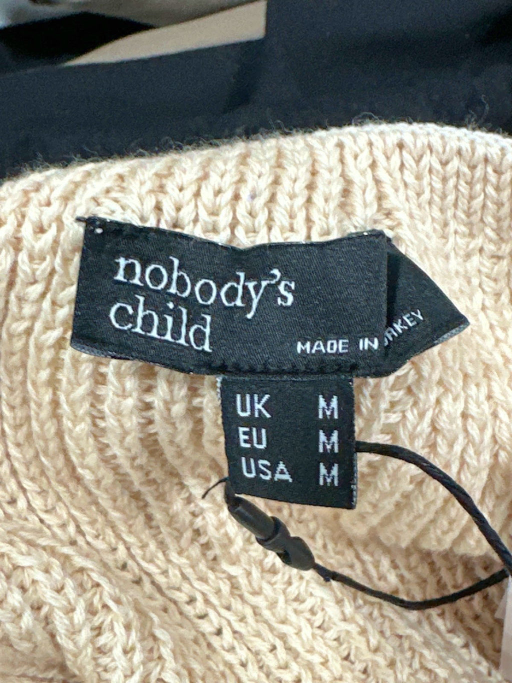 Nobody's Child Cream Knitted Halter Neck Maxi Dress UK M