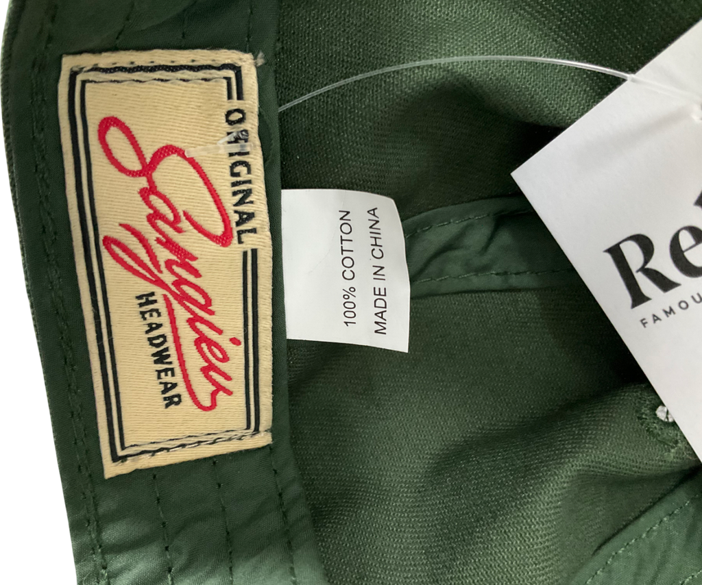 Sangiev Green Embroidered Cap One Size