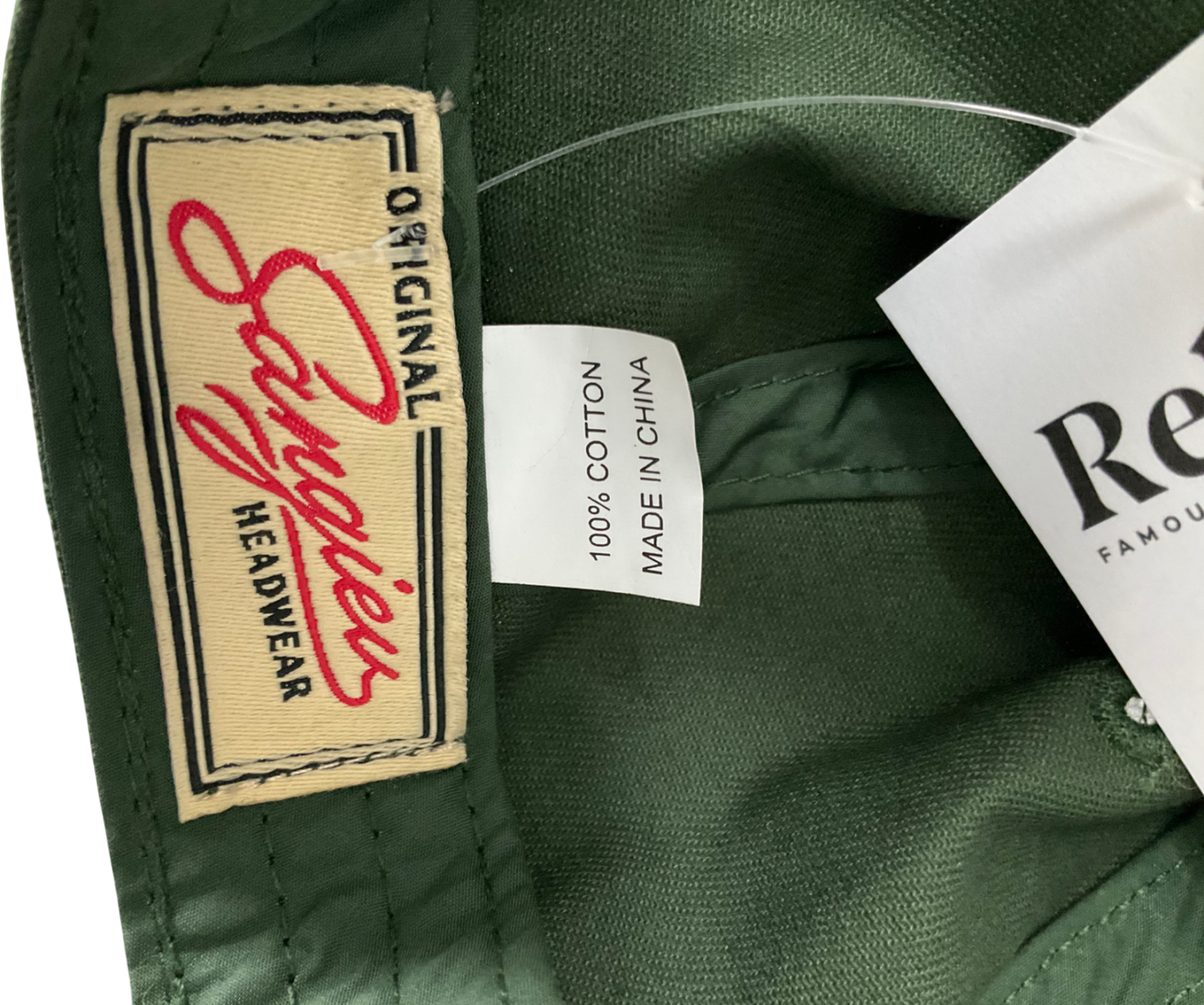 Sangiev Green Embroidered Cap One Size