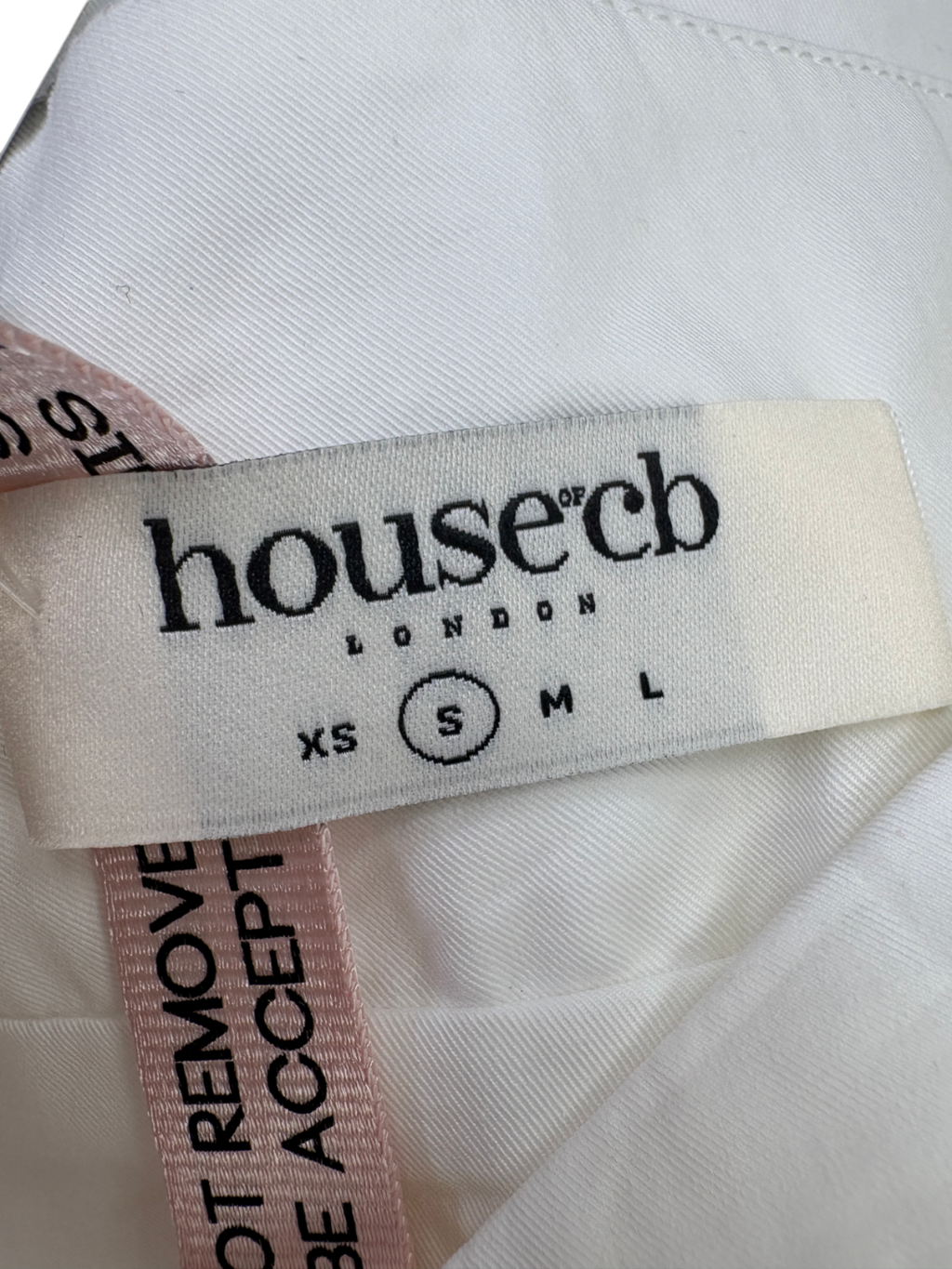 House of CB White Eden Cotton Maxi Skirt UK S