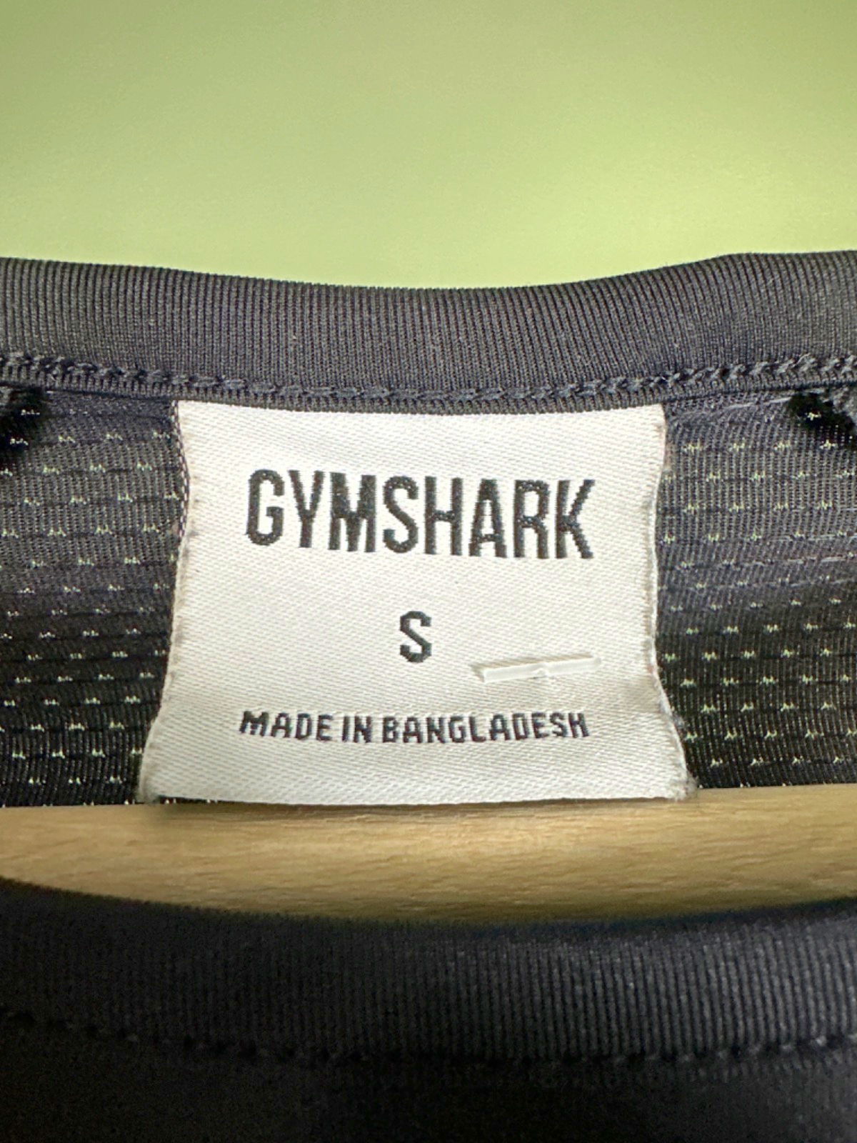 Gymshark Black Long Sleeve Crop Top UK S