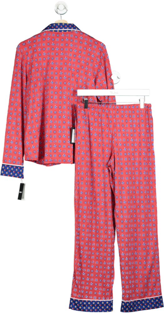 DKNY Red Patterned Pyjama Set UK S