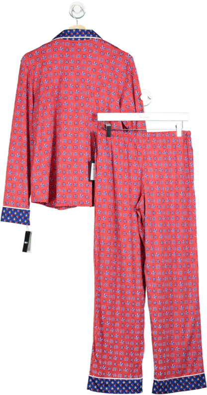 DKNY Red Patterned Pyjama Set UK S